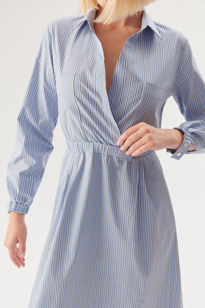 Adelyn Midi Dress, Alternate, color, Blue
