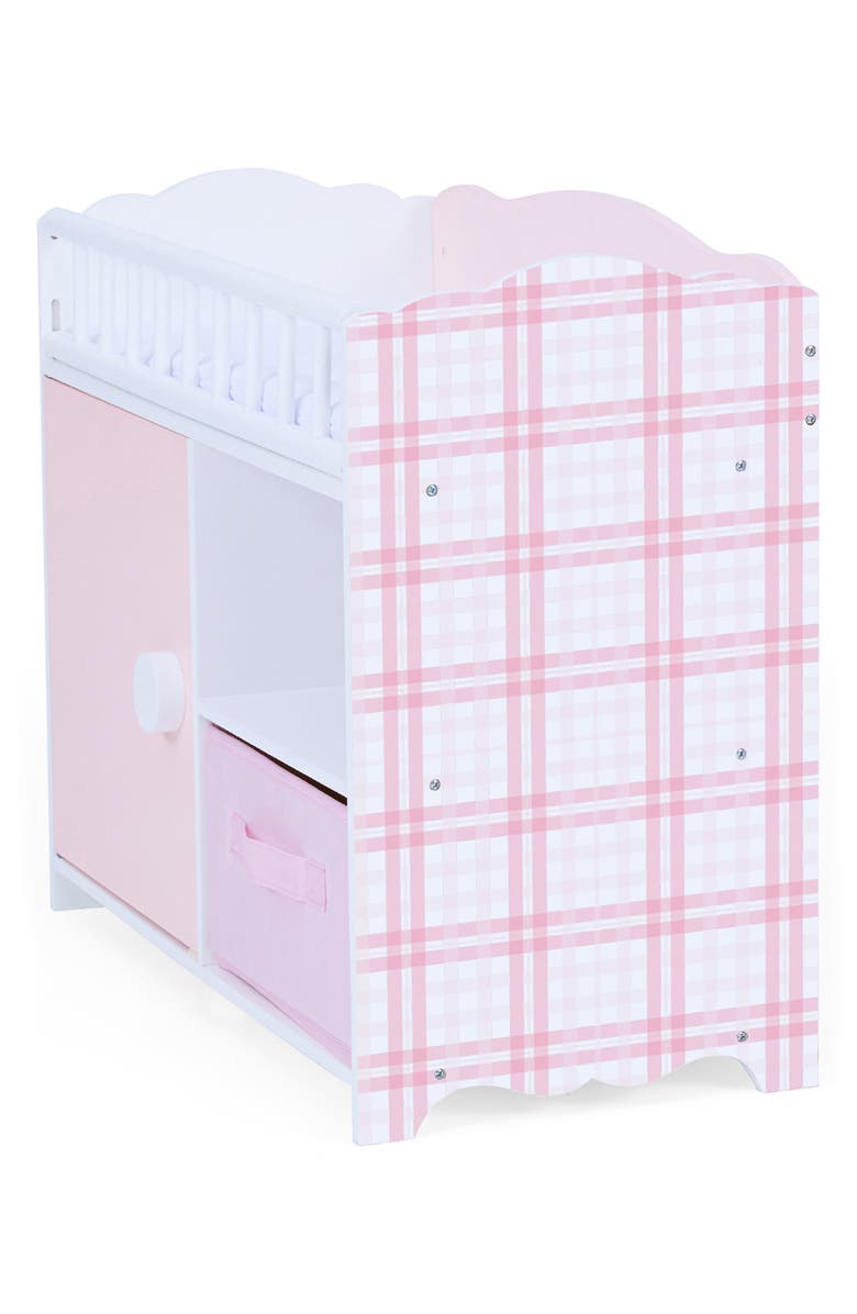 Teamson Kids Olivia's Little World Aurora Doll Changing Table/Bed Set, Alternate, color, Pink