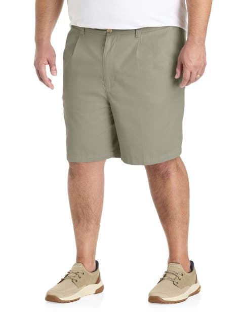 Big & Tall Waist-Relaxer Pleated Shorts