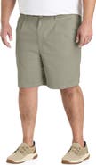 Harbor Bay by DXL Big & Tall Waist-Relaxer Pleated Shorts