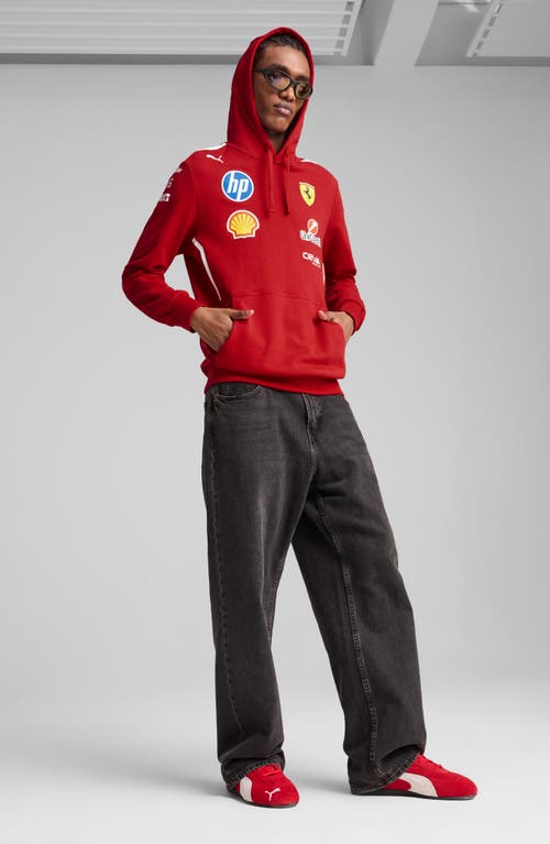 Puma X 2025 Scuderia Ferrari Hp Driver Hoodie In Red