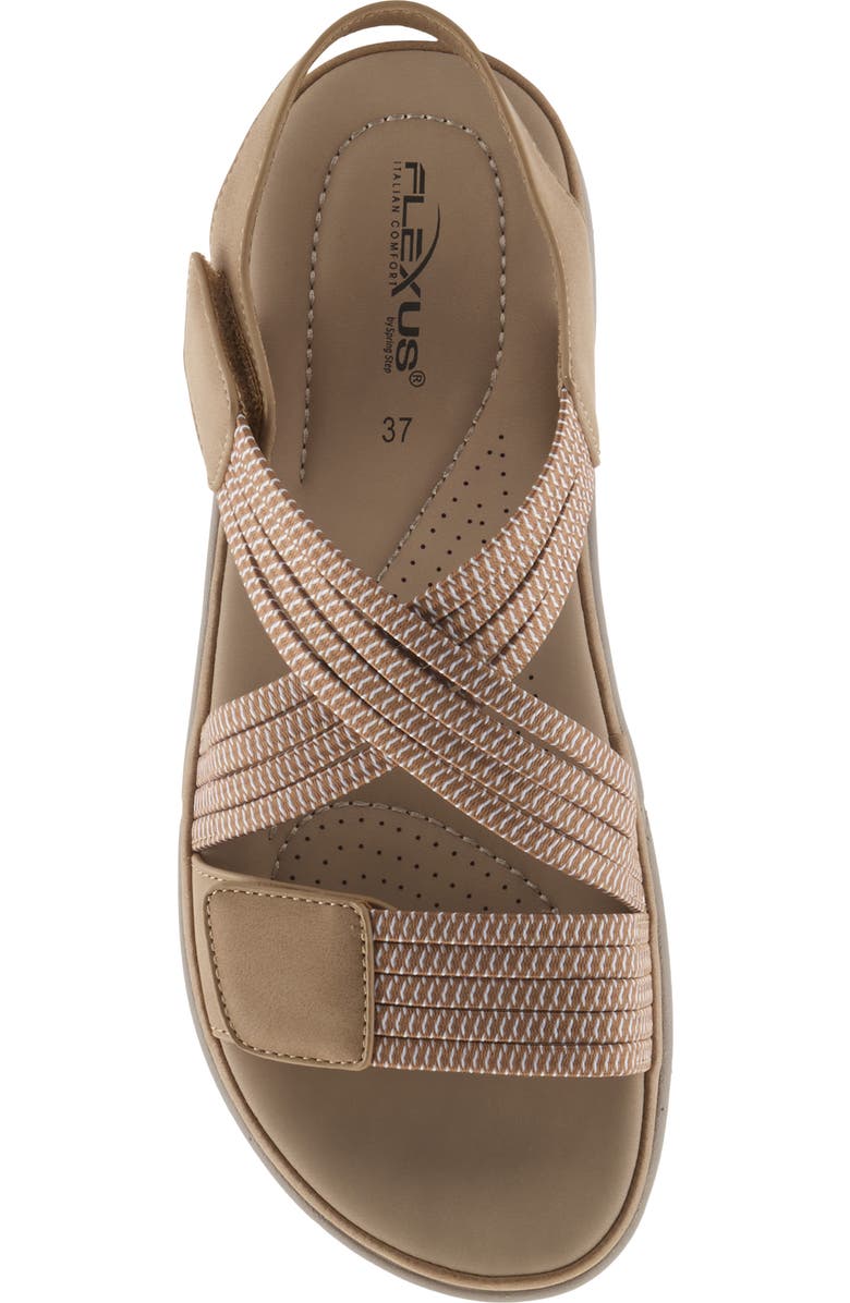 Flexus by Spring Step Crossbeam Sandal, Alternate, color, Tan