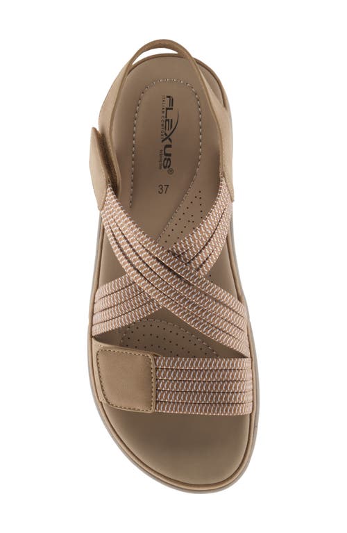 Flexus By Spring Step Crossbeam Sandal In Nude