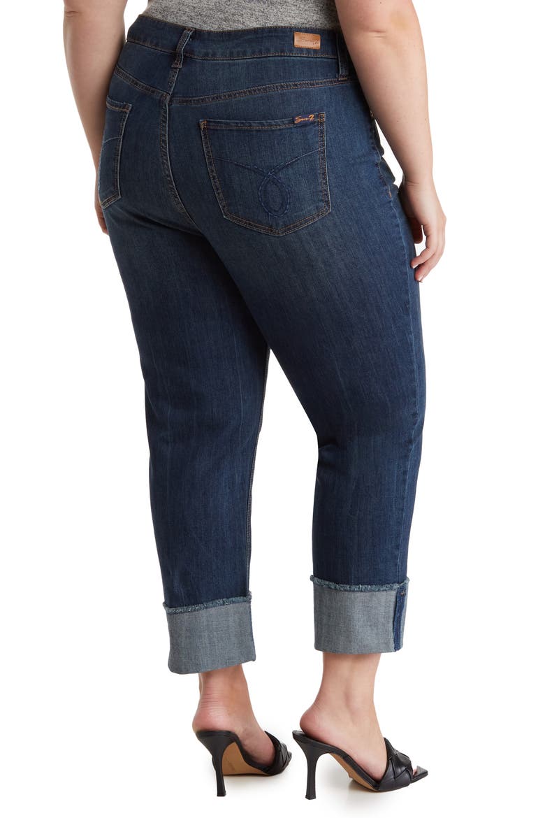 Slim Straight Cuff Denim Jeans, Alternate, color, AVALON WASH