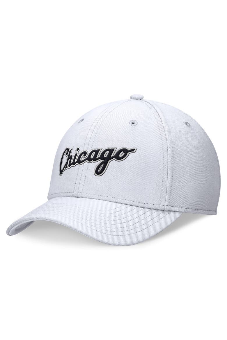 Men's Nike White Chicago White Sox Evergreen Performance Flex Hat, Main, color, White