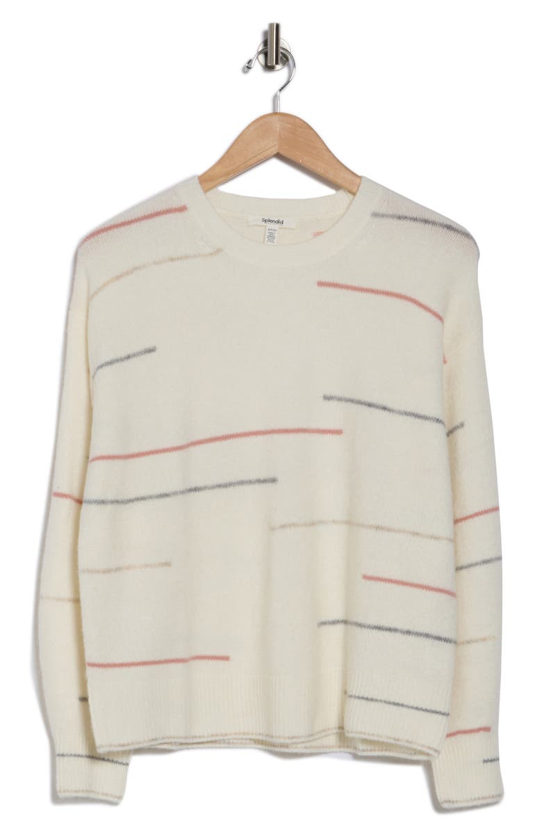 Splendid Broken Stripe Sweater, Alternate, color, 