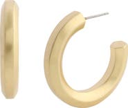 AllSaints Large Metal Hoop Earrings