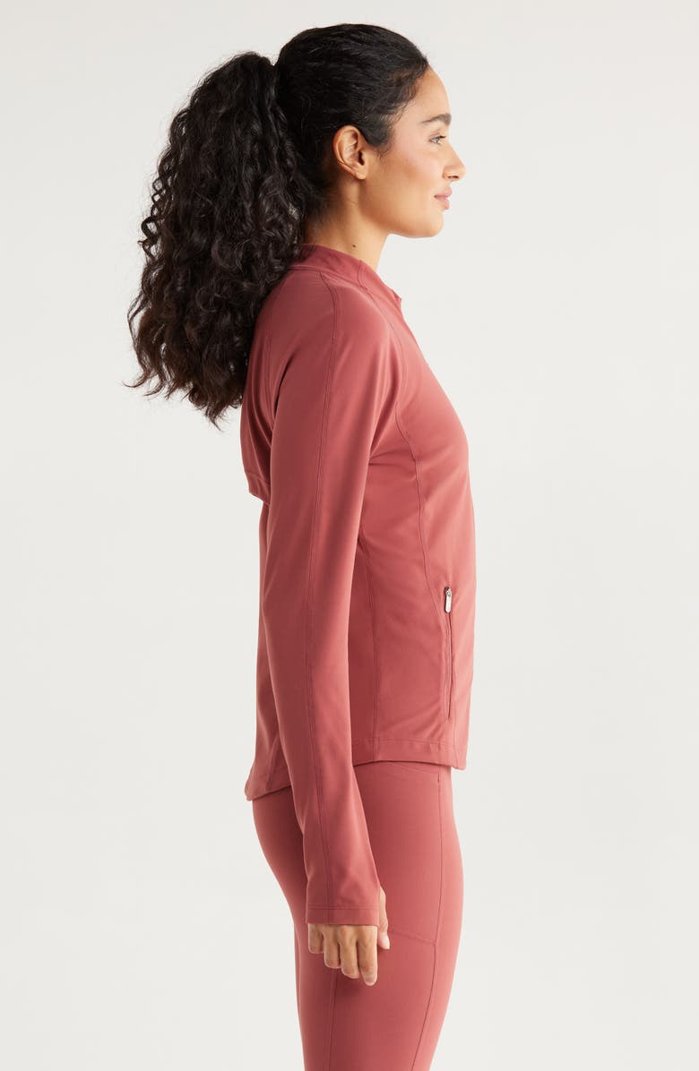 Zella Studio Luxe Active Jacket, Alternate, color, Red Jelly