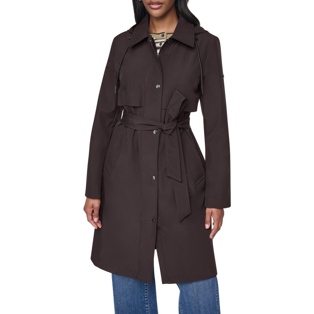Dkny Flextech Trench Coat In Bitter