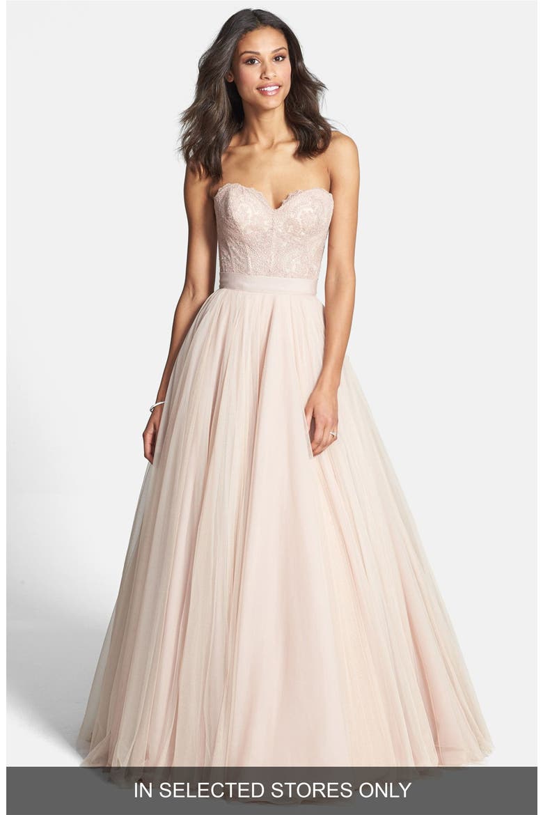Ahsan Tulle Skirt, Main, color, ROSE QUARTZ/ ROSE GLOW