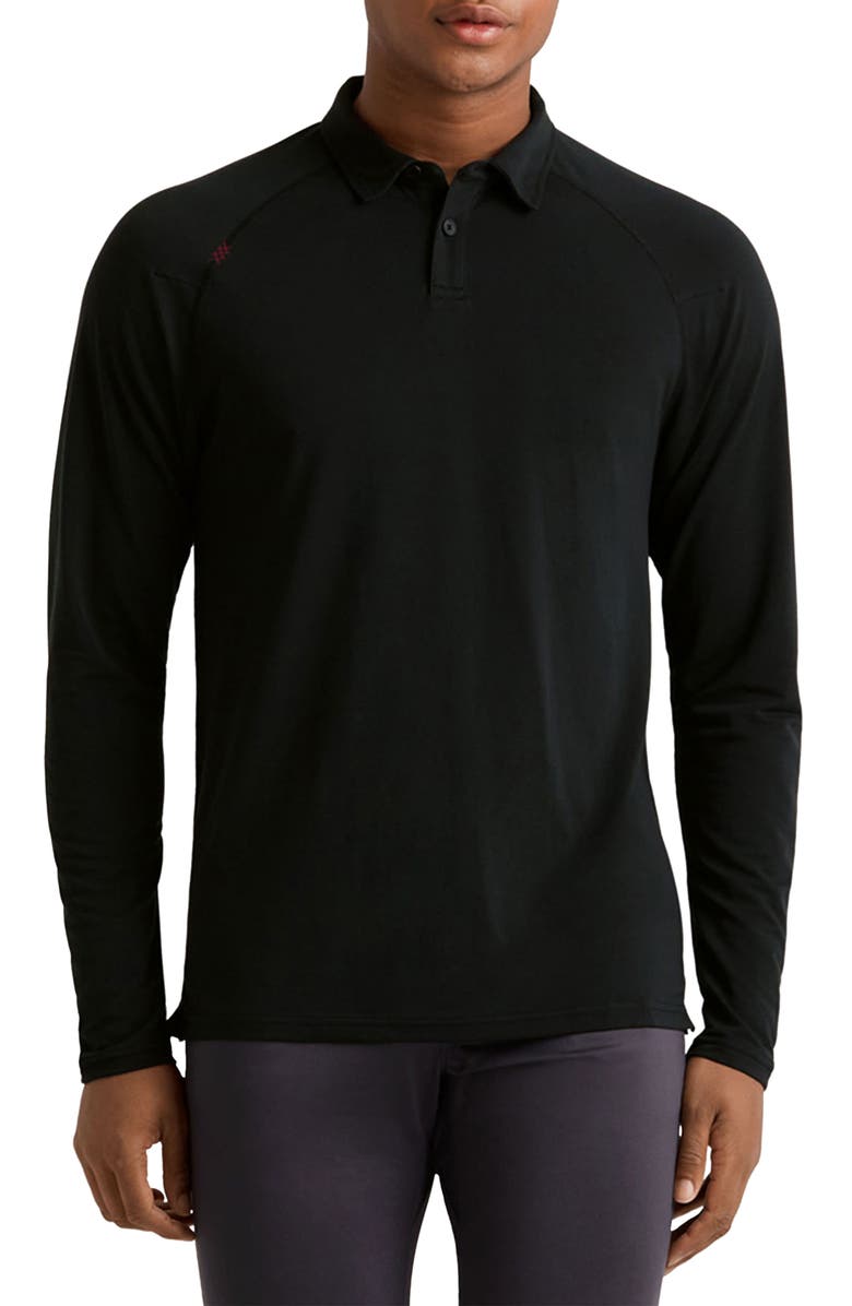 Rhone Delta<sup>™</sup> Long Sleeve Piqué Polo, Main, color, 