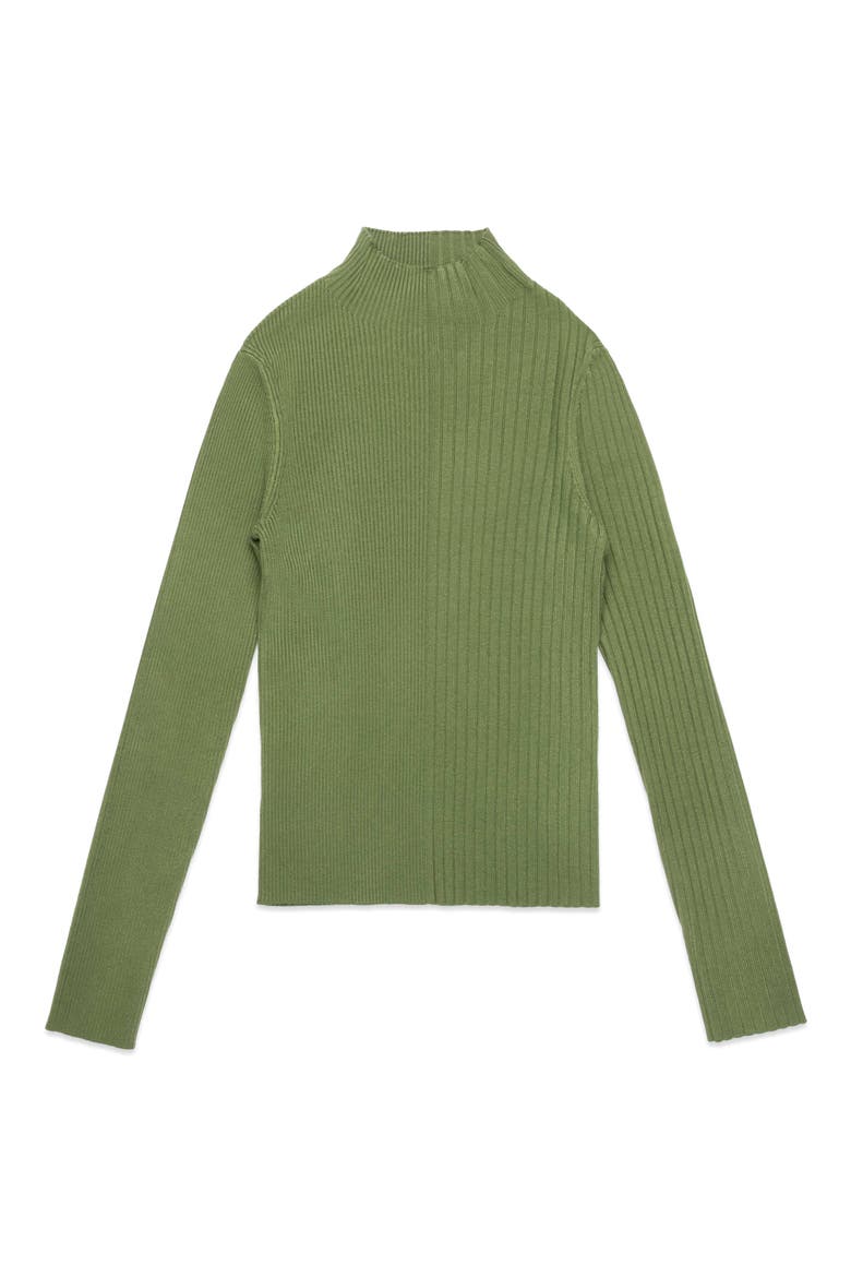 Nate Funnel Neck Sweater, Main, color, GREEN