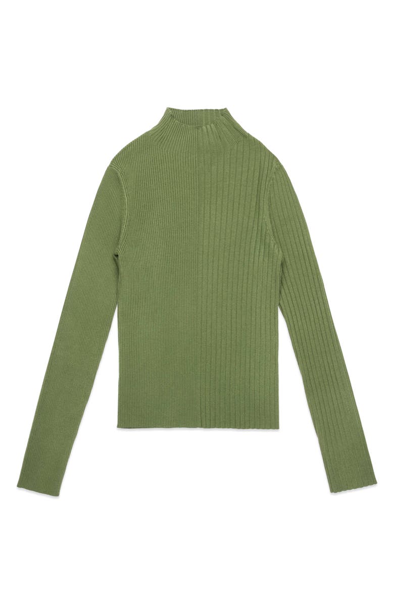 DELUC Nate Funnel Neck Sweater, Main, color, Green