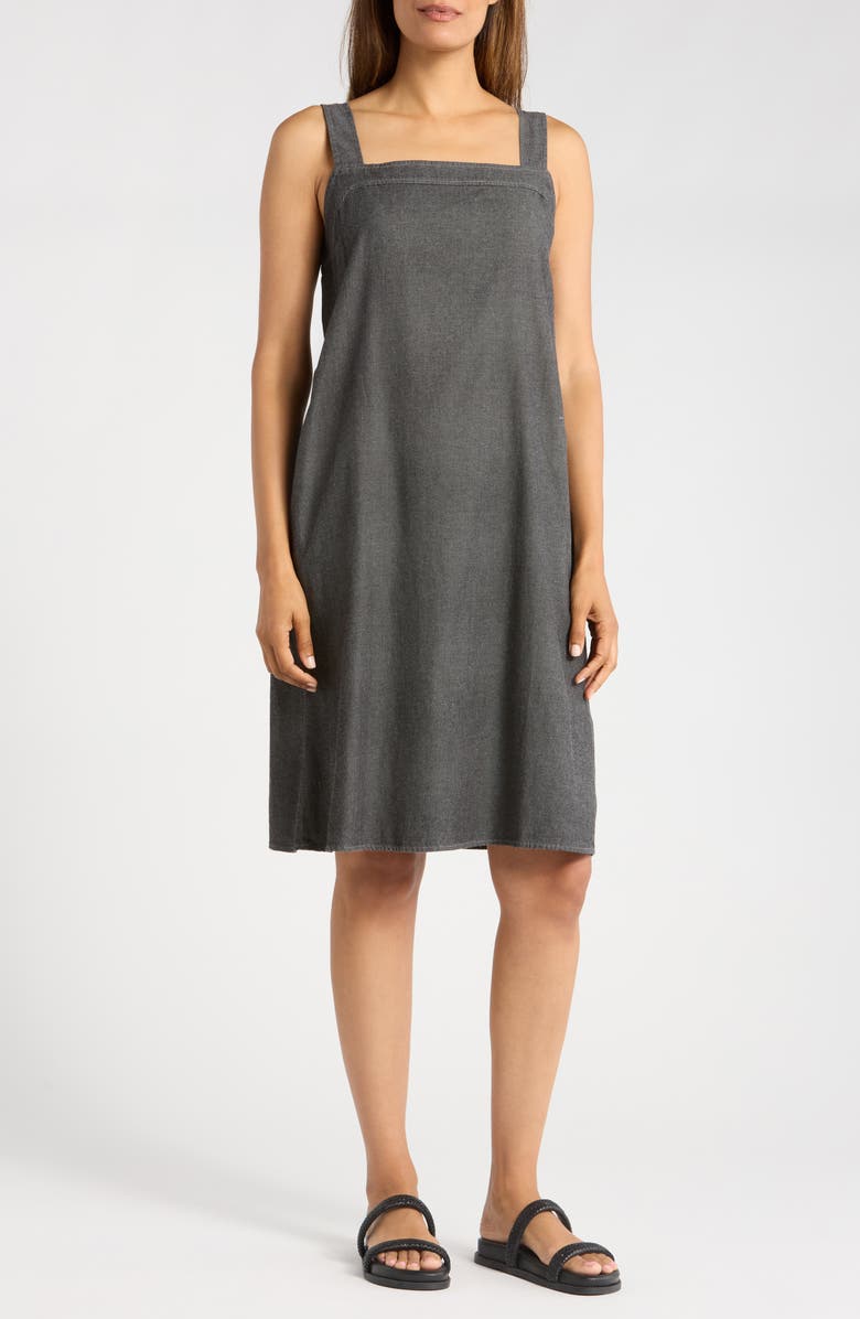 Eileen Fisher Sleeveless Organic Cotton Dress, Main, color,