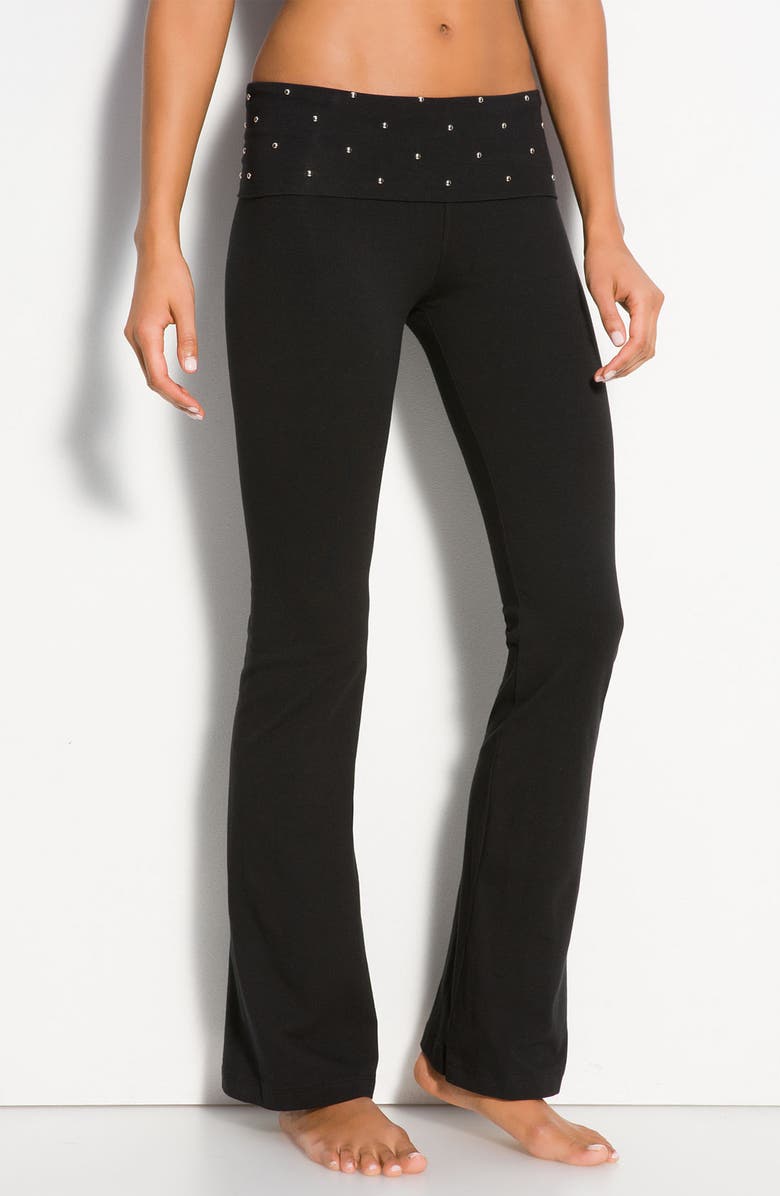 Hard Tail Roll Waist Bootleg Flare Pants, Main, color,