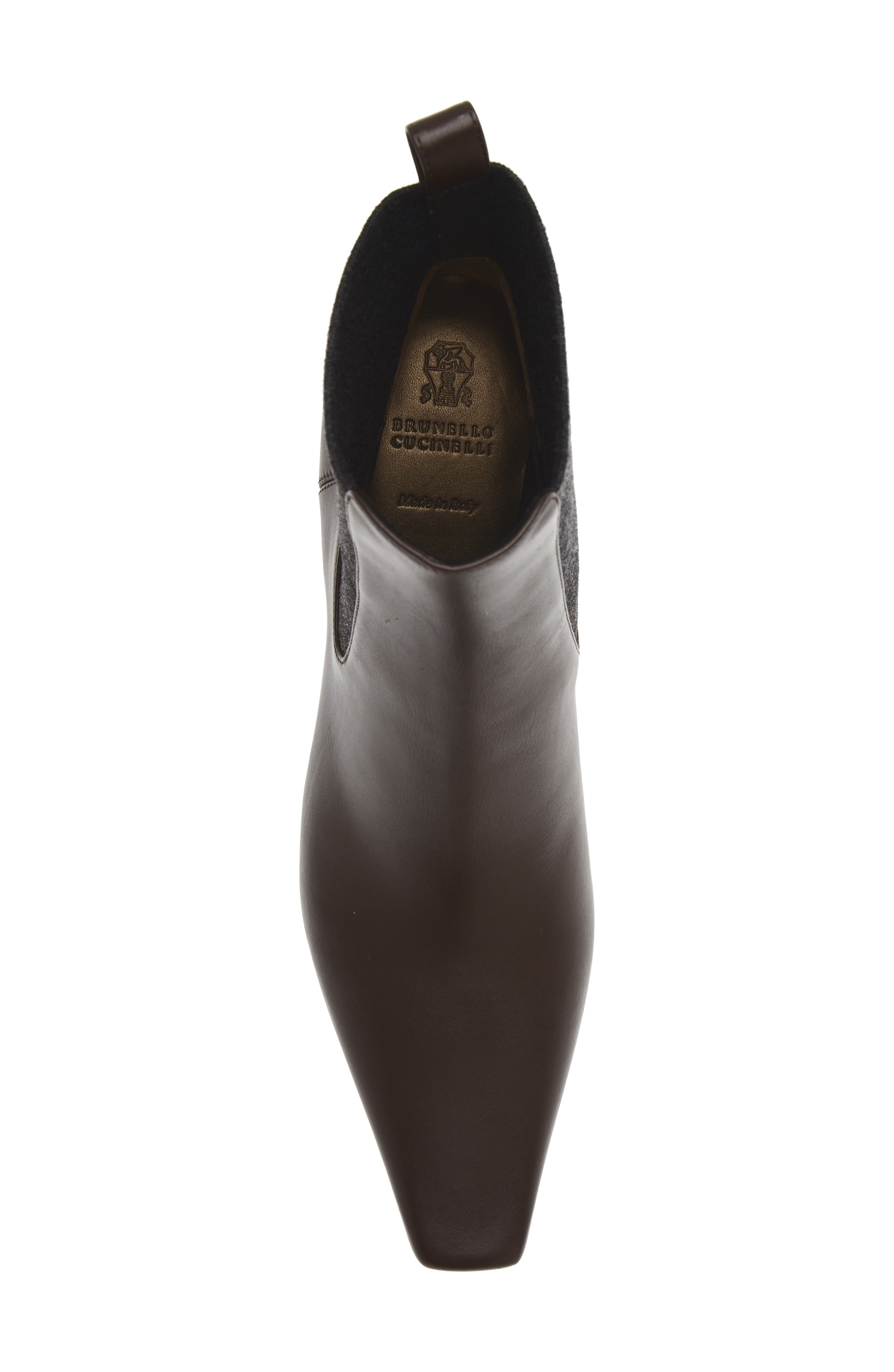 Snip Toe Kitten Heel Chelsea Boot, Alternate, color, C8279 TESTA MORO