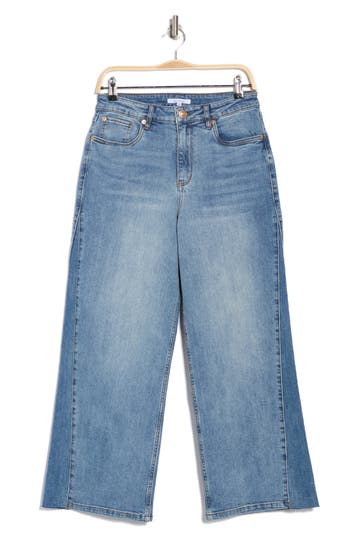 Shop Sts Blue High Waist Slouchy Wide Leg Jeans In Fortuna