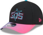 New Era Men's New Era Black/Pink Miami Marlins 2025 City Connect 9FORTY M-Crown Adjustable Hat