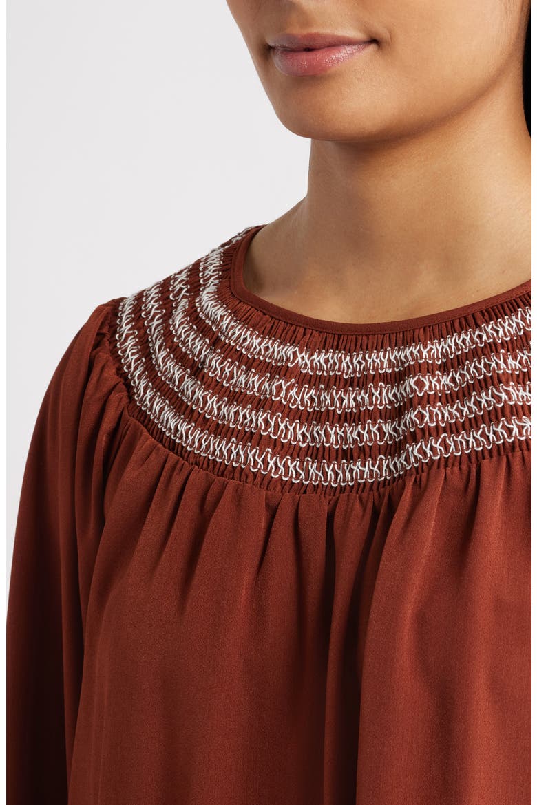 Embroidered Peasant Top, Alternate, color, PICANTE