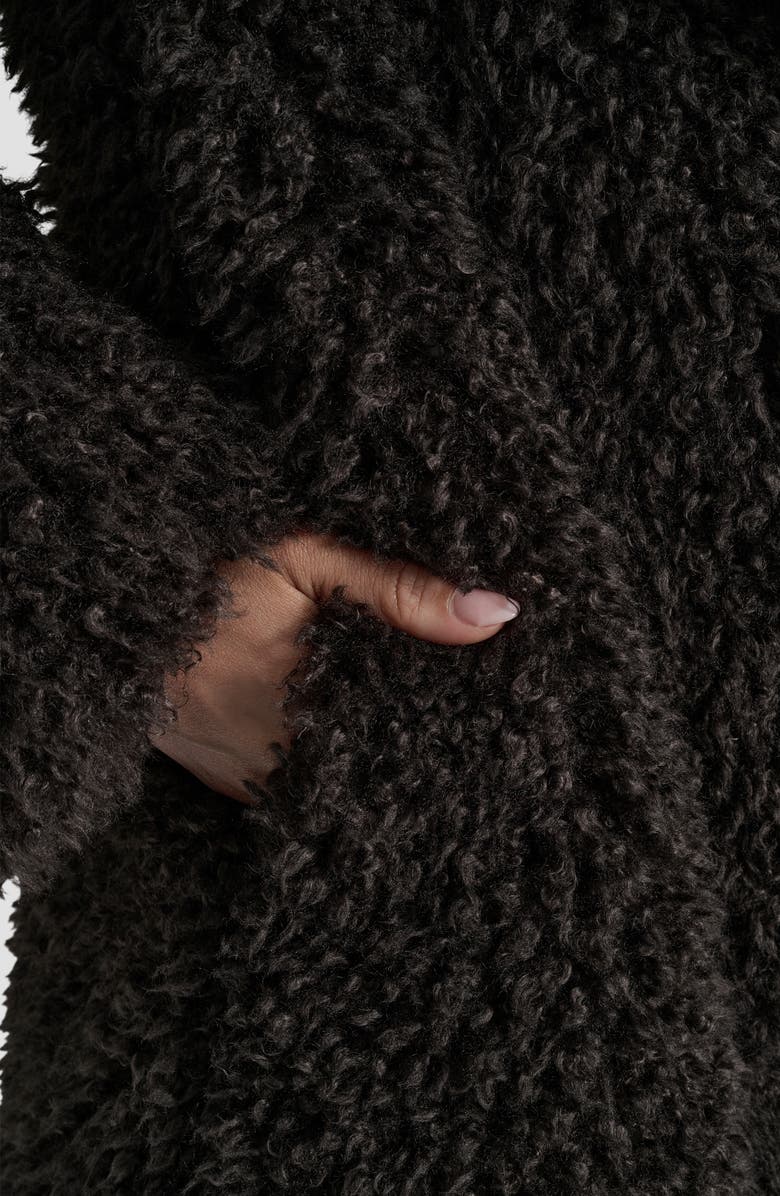 DKNY Faux Fur Jacket, Alternate, color, Bitter