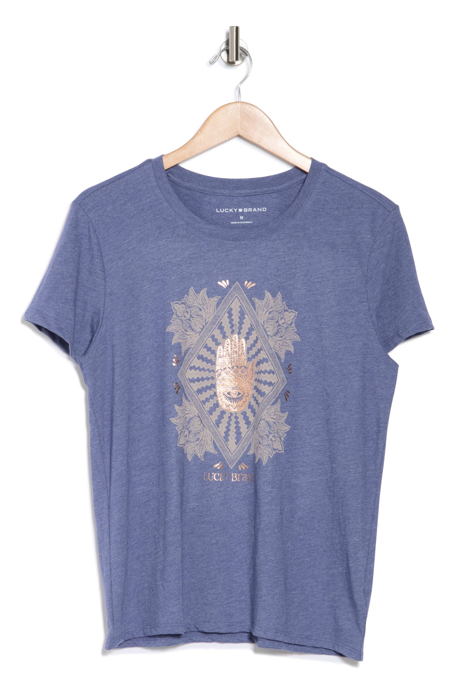 Hand Graphics Designing Machine Lucky Brand Sole Hamsa Hand Graphic T-Shirt (Women) | Nordstromrack