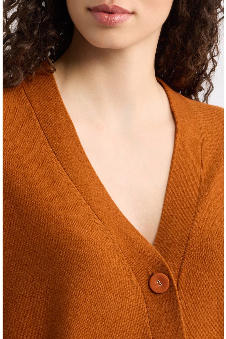 Wool & Cashmere Cardigan, Alternate, color, OCHRE