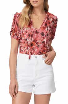 PAIGE Dandelion Floral Silk Top