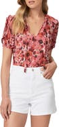PAIGE Dandelion Floral Silk Top