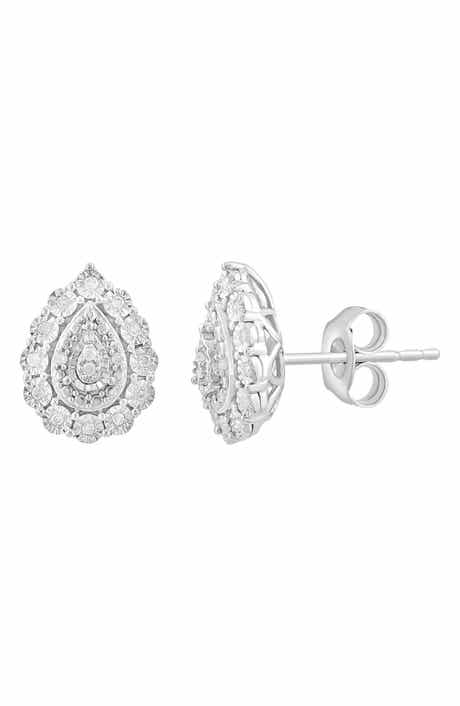 EFFY Sterling Silver Diamond Stud Earrings