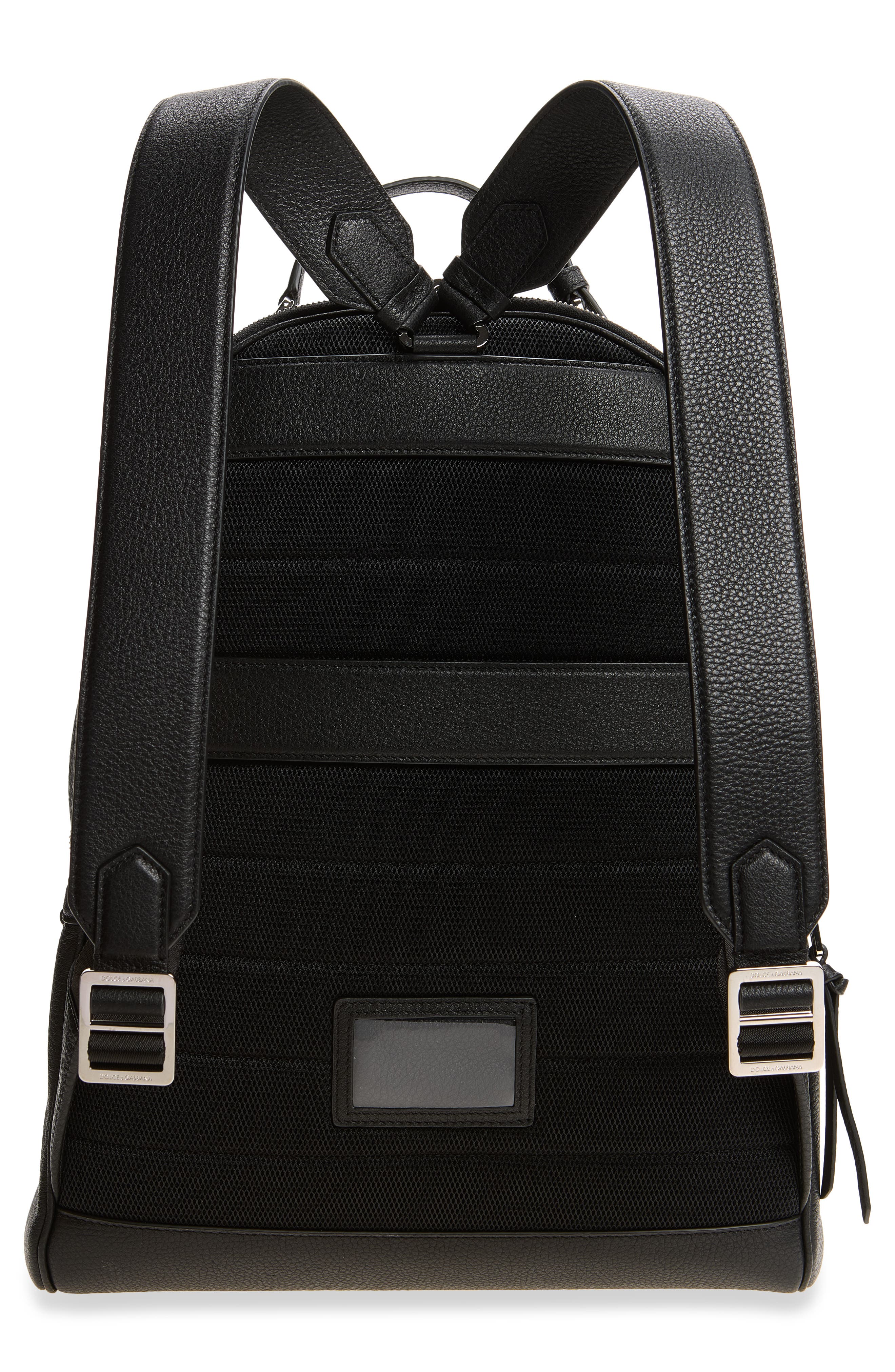 Vittoria Leather Backpack, Alternate, color, 80999 NERO