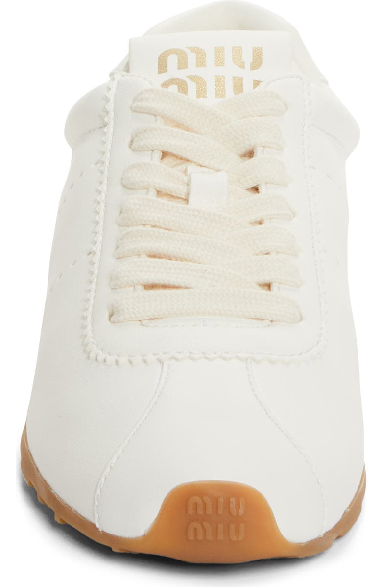 Miu Miu Leather Low Top Sneaker, Alternate, color,