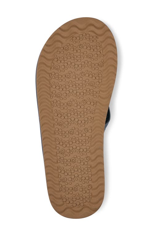 Sanuk Ziggy Plush Flip Flop In Blue