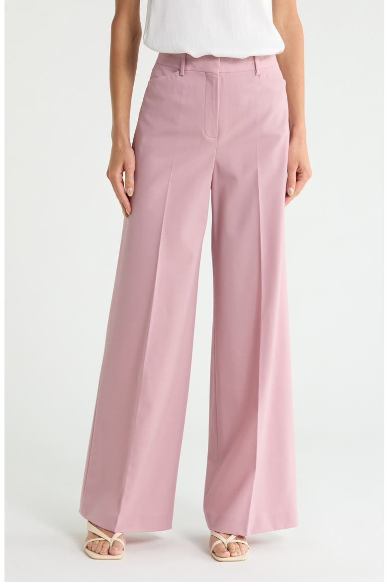 Terena Stretch Virgin Wool Pants, Main, color, DARK LOTUS