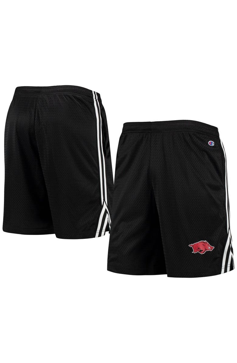 Champion Men's Champion Black Arkansas Razorbacks Team Lacrosse Shorts, Main, color, 