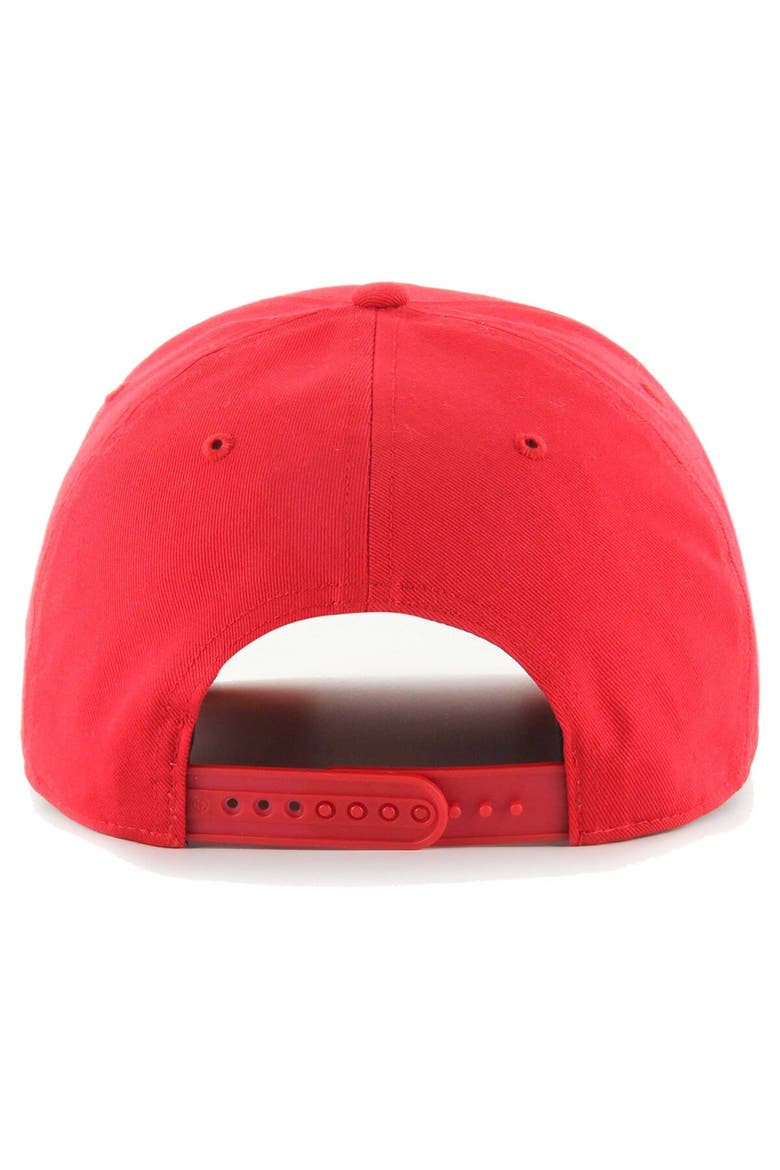 Men's '47  Red Chicago Bulls Overhand Logo Hitch Adjustable Hat, Alternate, color, Red