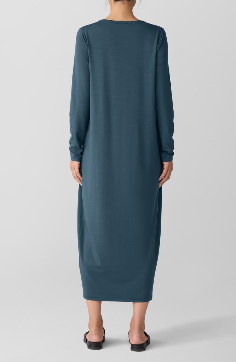 Eileen Fisher Long Sleeve Maxi Dress, Alternate, color, Alpine