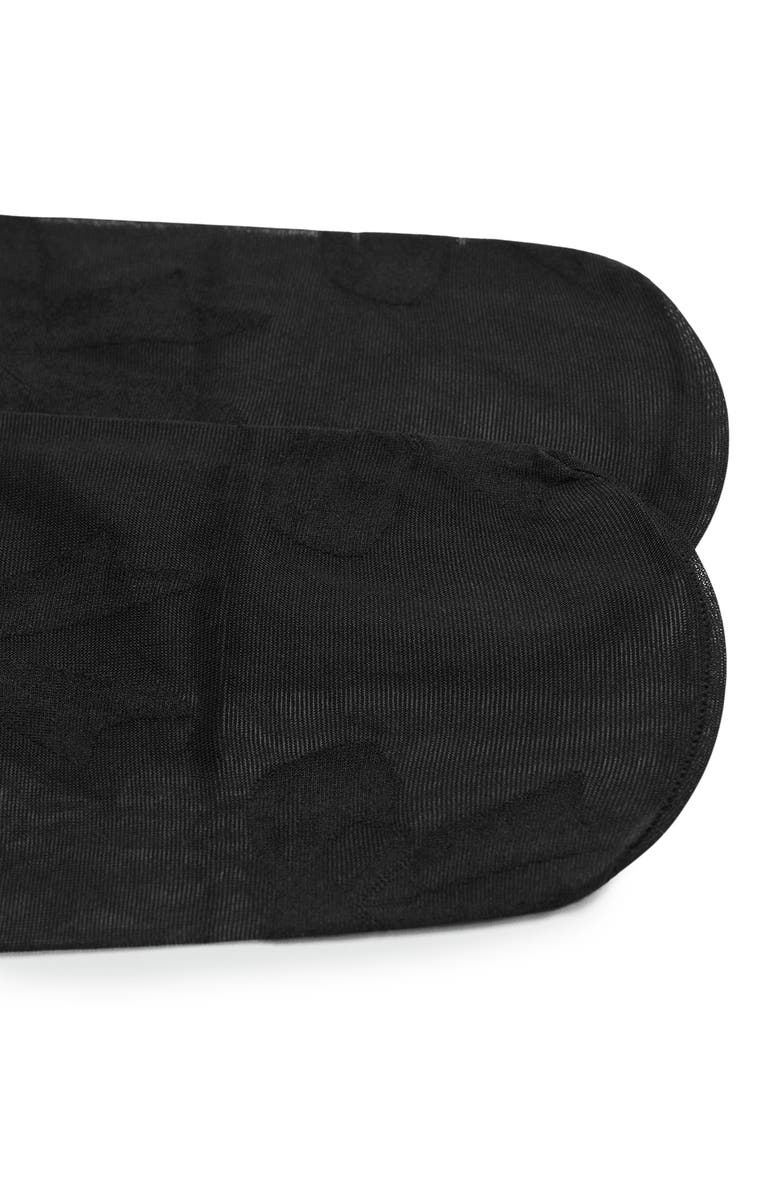 MANGO x Kaia Gerber Bow Tights, Alternate, color, Black