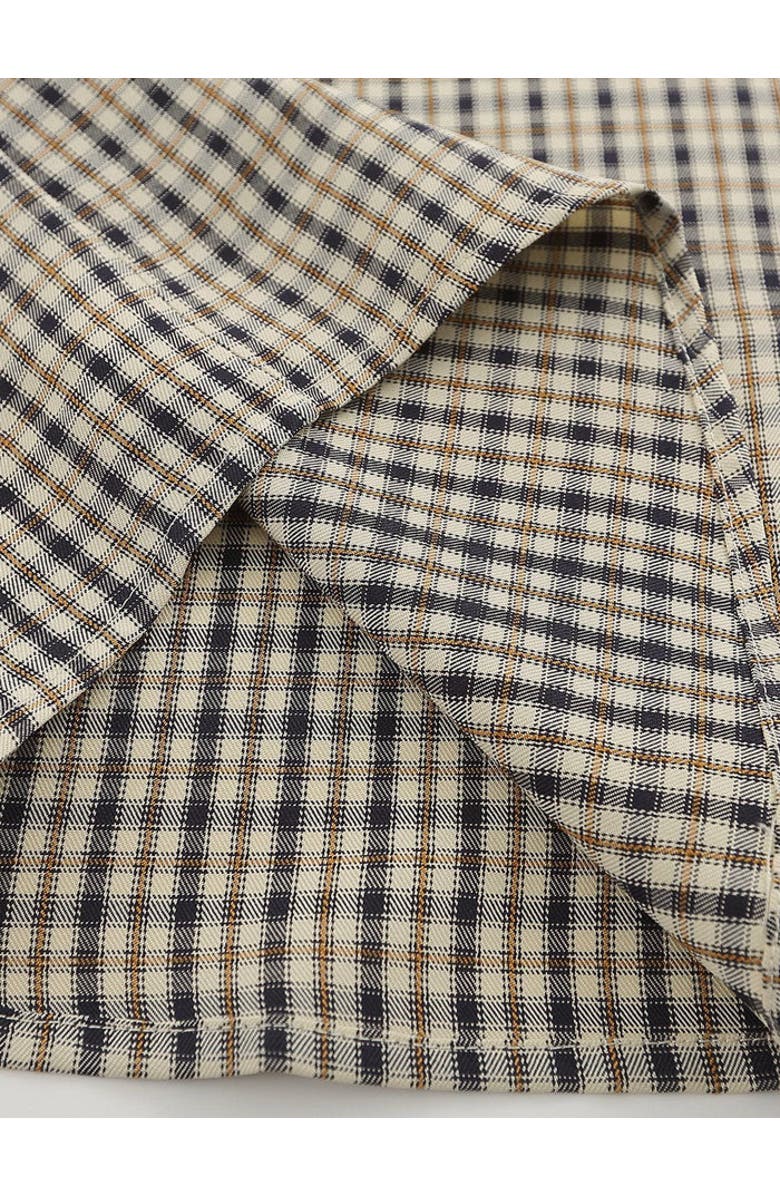 AELFRIC EDEN Plaid Embroidery Shirt, Alternate, color, Black