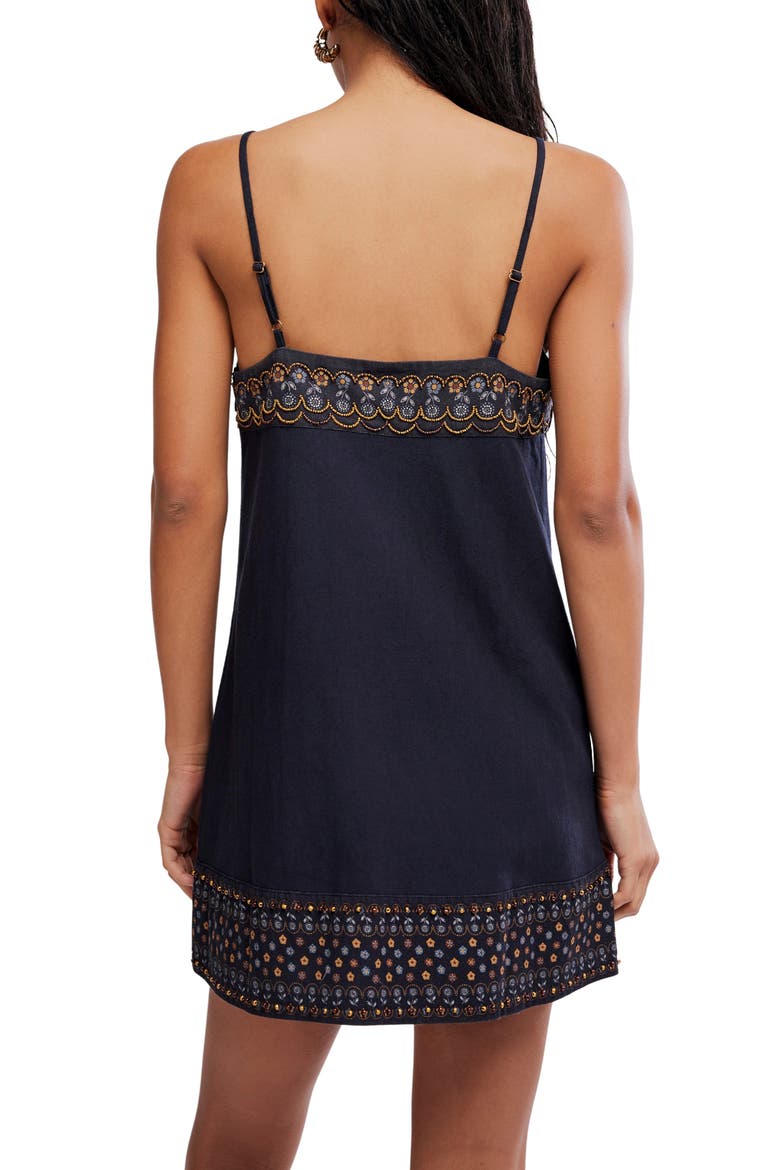 Sunspell Beaded Minidress, Alternate, color, BLACK COMBO