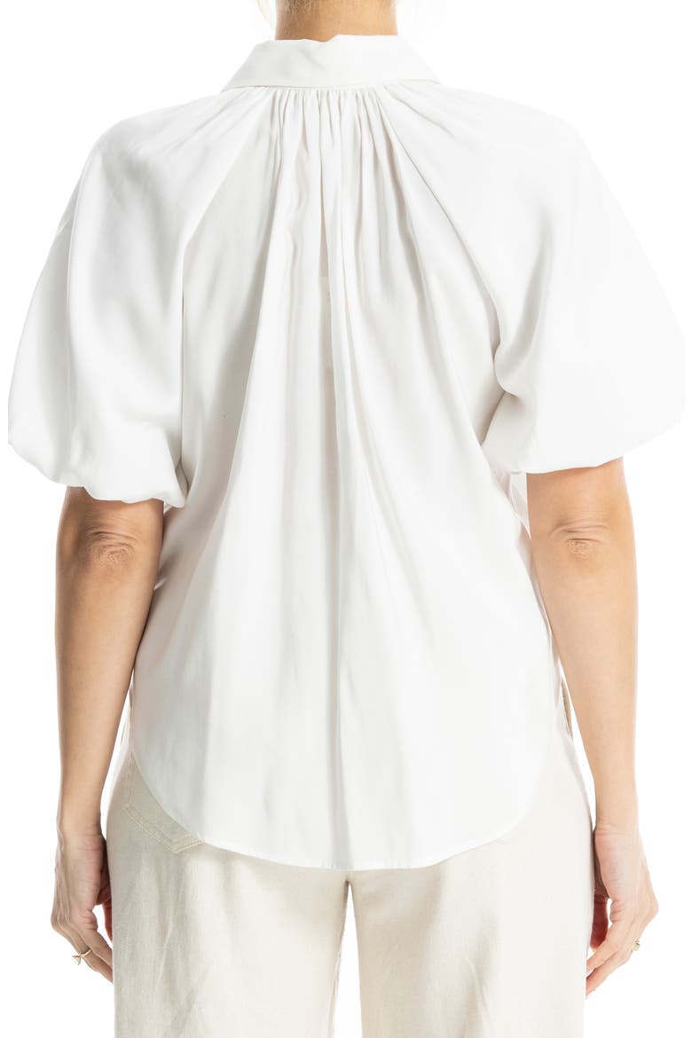 Bubble Sleeve BF Shirt, Alternate, color, WHITE