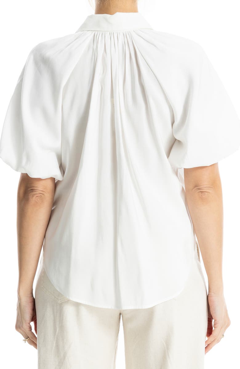MAX STUDIO Bubble Sleeve BF Shirt, Alternate, color, White