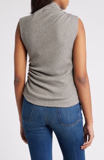 売れ筋商品|||バースリー カットソー トップス レディース Side-Ruched Mock-Neck Sleeveless Top, Created for Macy's Palmetto Women's Mock Neck Shirts & Tops - Macy's