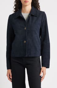 Bernardo Crop Suede Jacket
