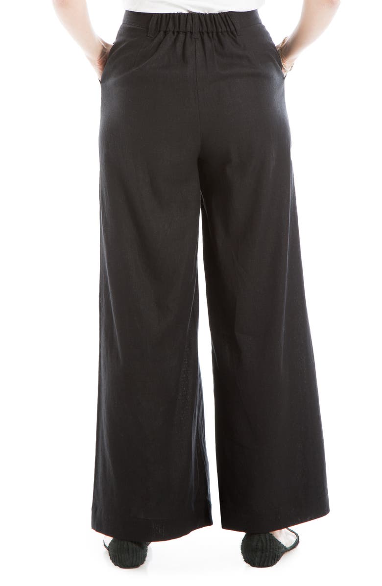 MAX STUDIO Wide Leg Linen Blend Pants, Alternate, color, 