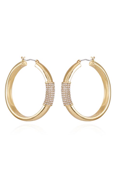 Crystal Hoop Earrings