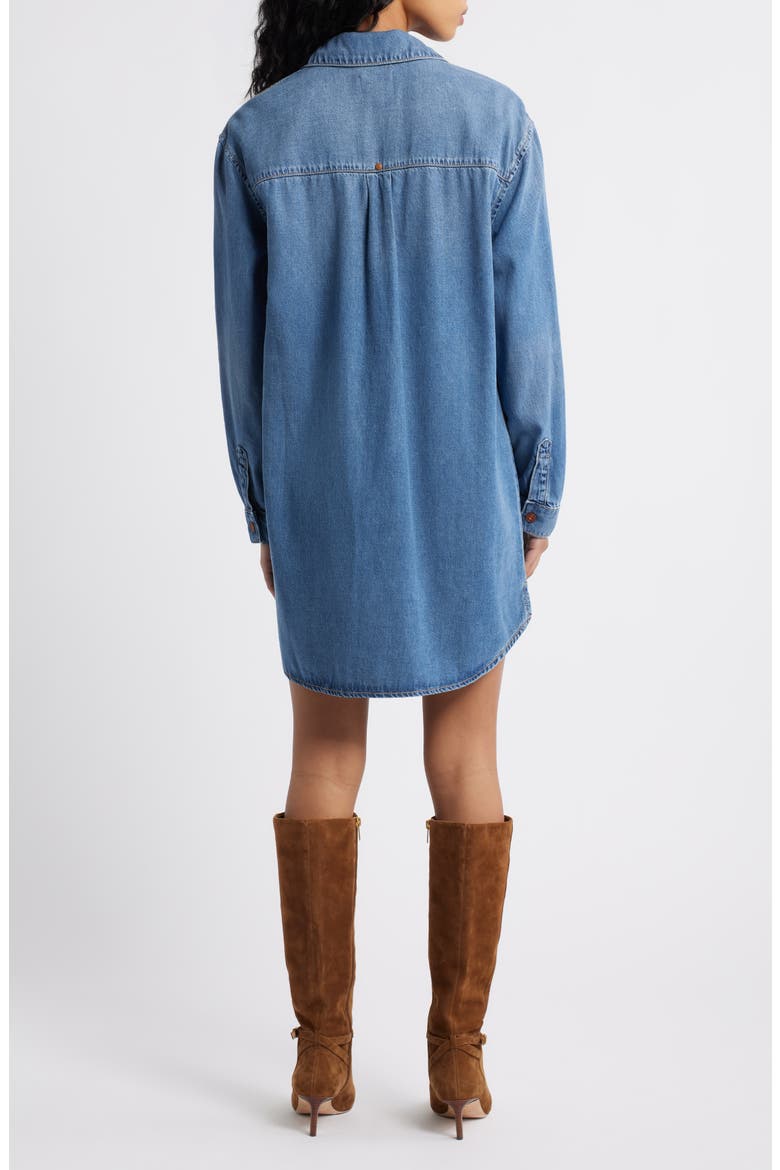 Oversize Long Sleeve Denim Shirtdress, Alternate, color, MEDIUM