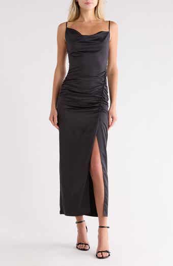 maje Rinoir Ruched Maxi Dress