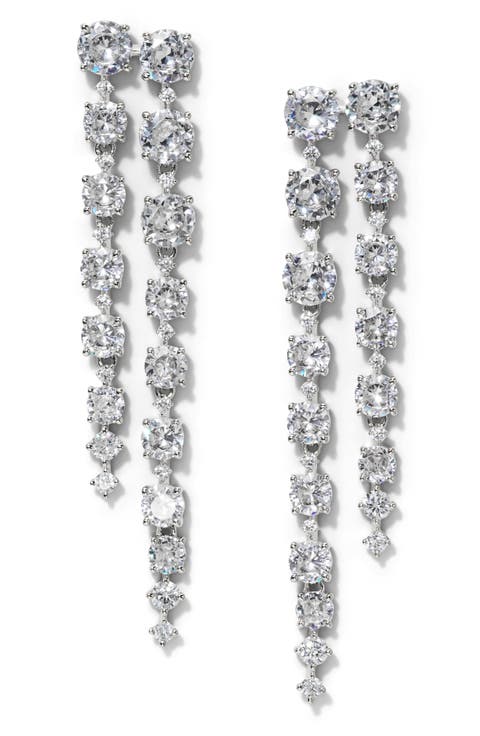 Sunshower Double Linear Drop Earrings