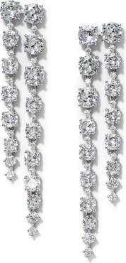 Nadri Sunshower Double Linear Drop Earrings