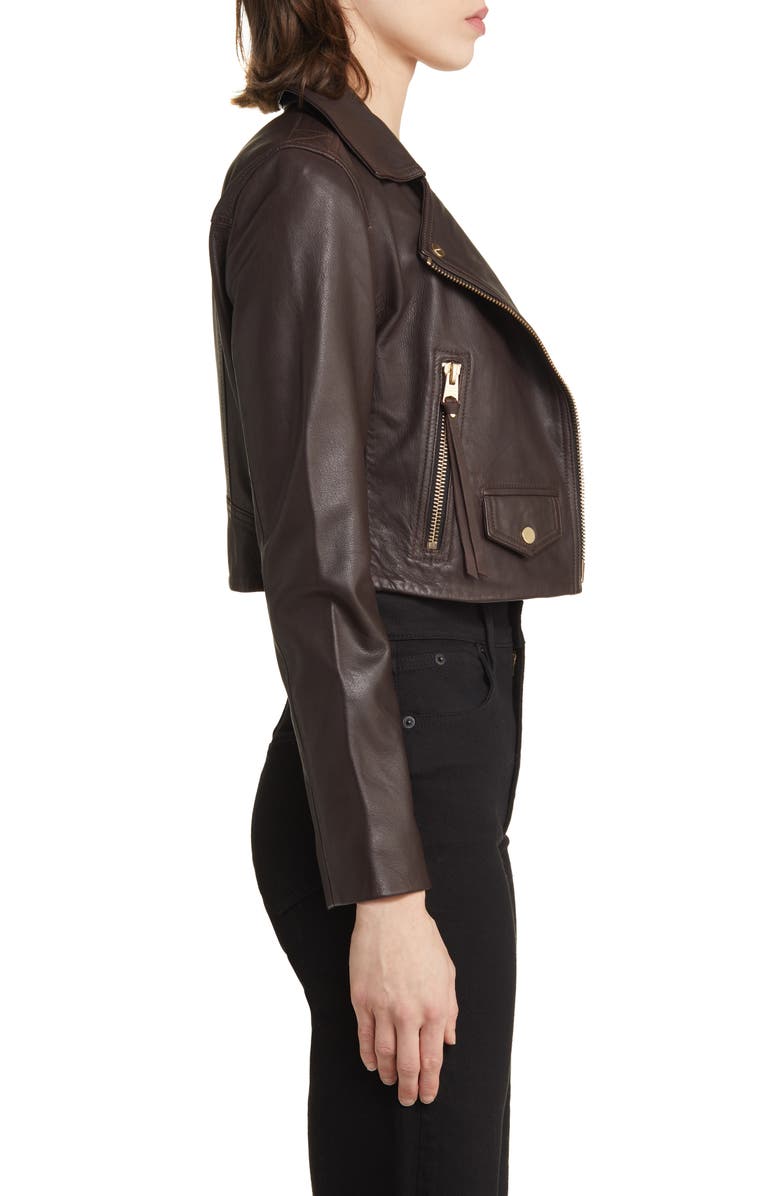 AllSaints Elora Faux Leather Biker Jacket, Alternate, color, 